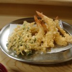 Japanese Restaurant in Kanda Tokyo;Tempura Imoya Ebi tempura