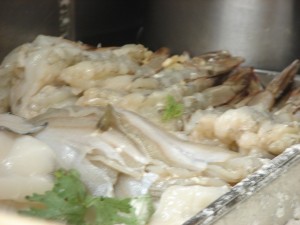 Japanese Restaurant in Kanda, Tokyo; Tempura Imoya ingredients
