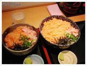 Japanese Restaurants in Tokyo Toto Don food and service  two portions of kaisendon
