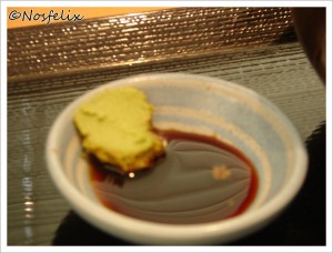 Japanese Restaurants in Tokyo Toto Don food free wasabi with soy sauce